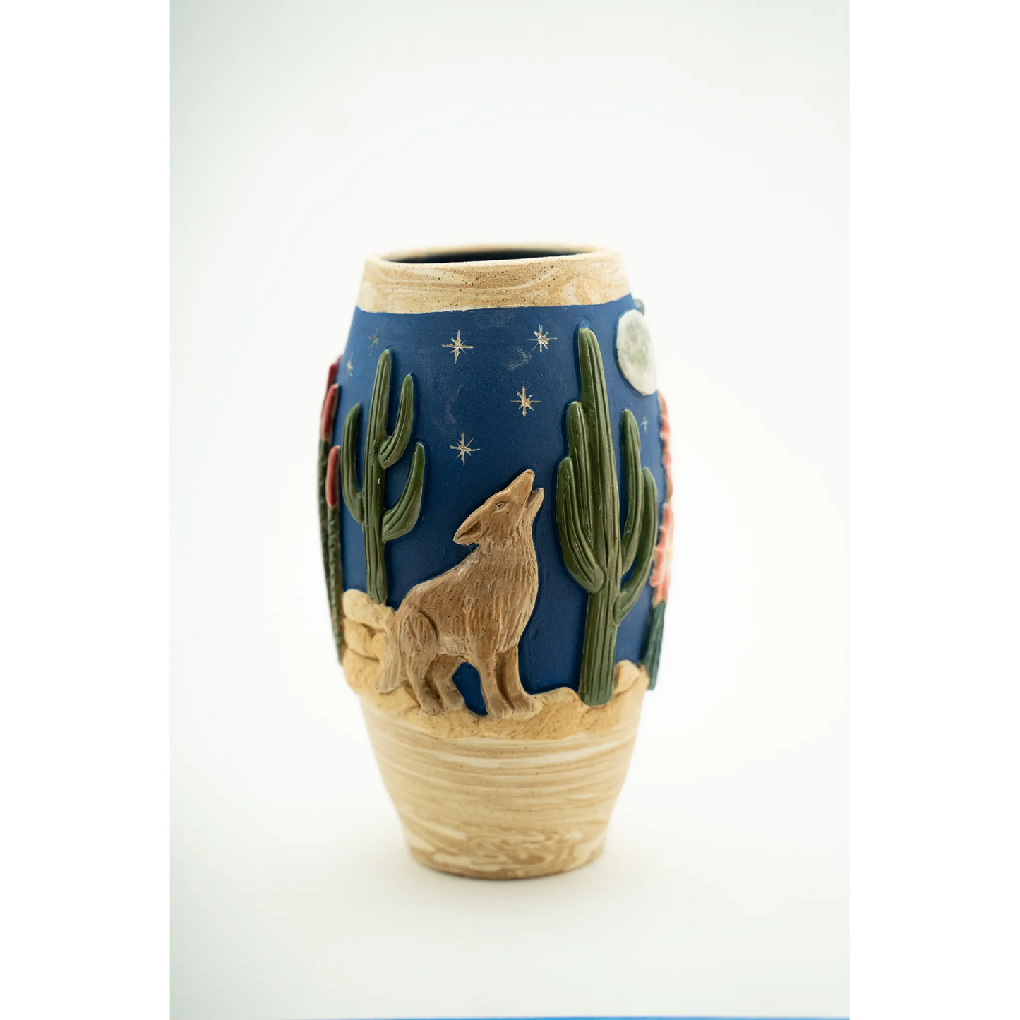Sonoran Night Vase 9x4.5" by Colleen Conlin