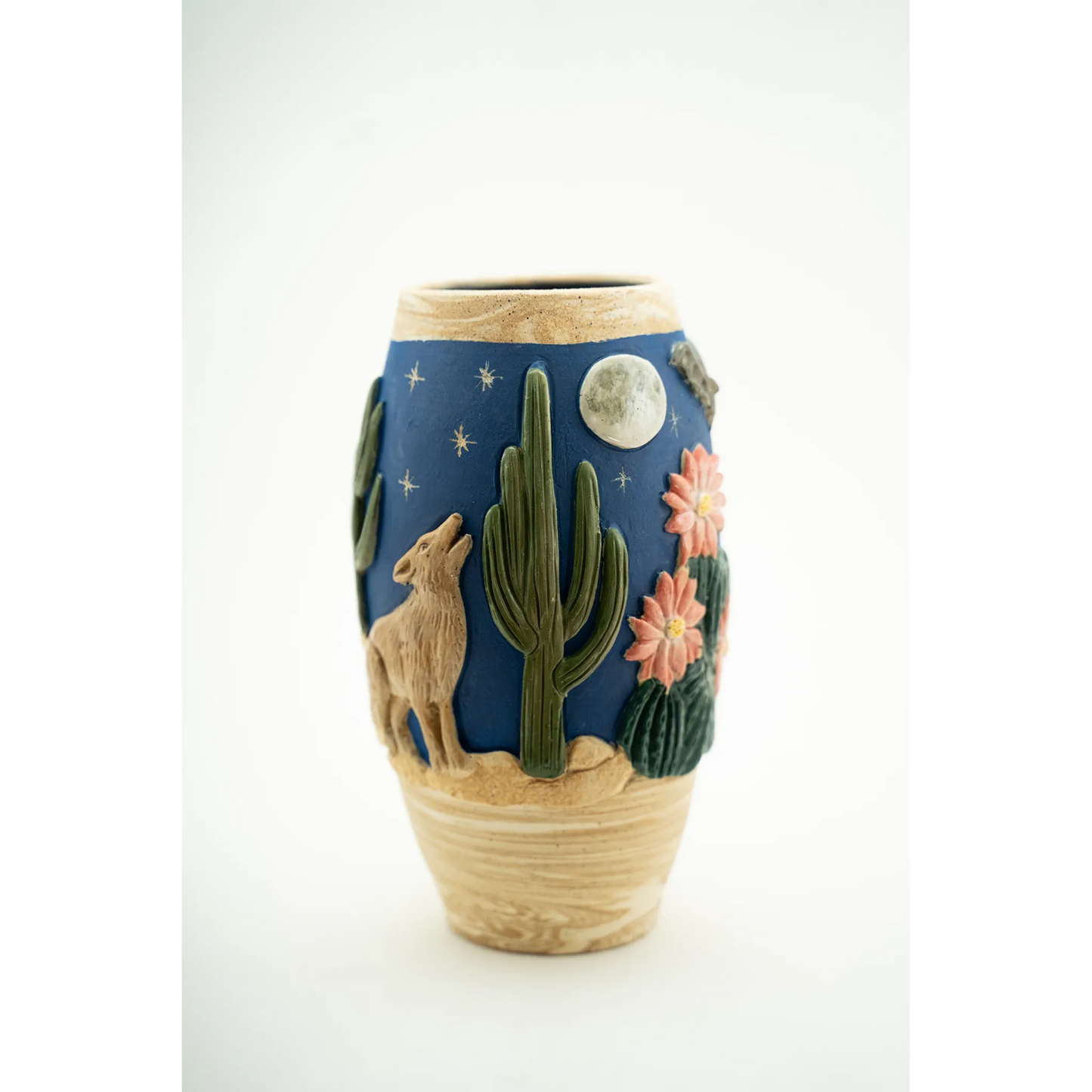 Sonoran Night Vase 9x4.5" by Colleen Conlin