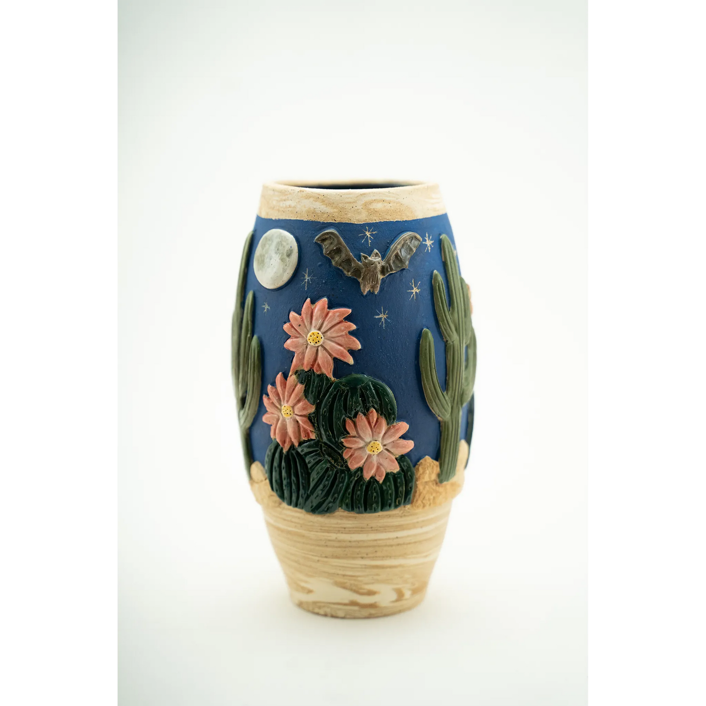 Sonoran Night Vase 9x4.5" by Colleen Conlin