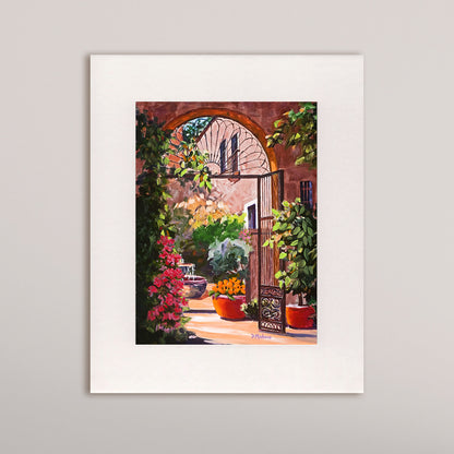 Sunday Afternoon Flowers - Matted Print