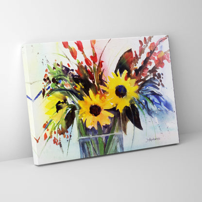 Sunflowers at the Villa- Canvas
