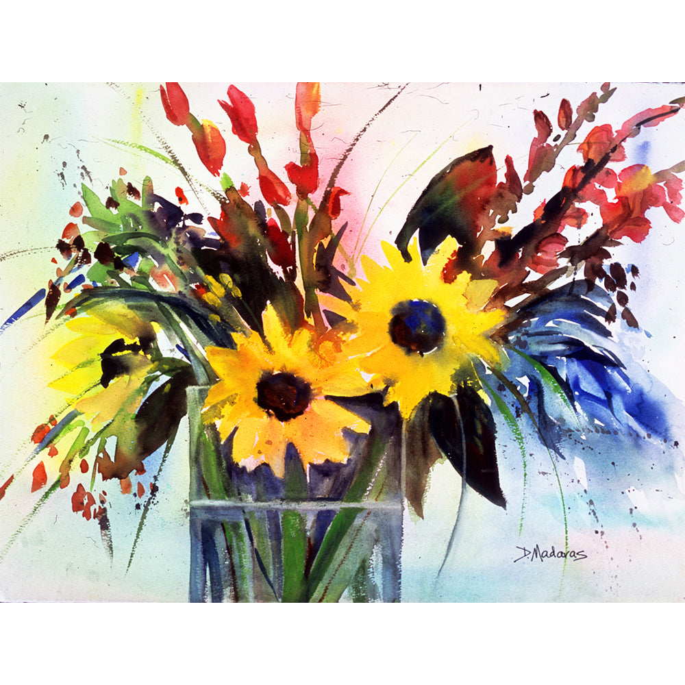 Sunflowers at the Villa- Mini Canvas