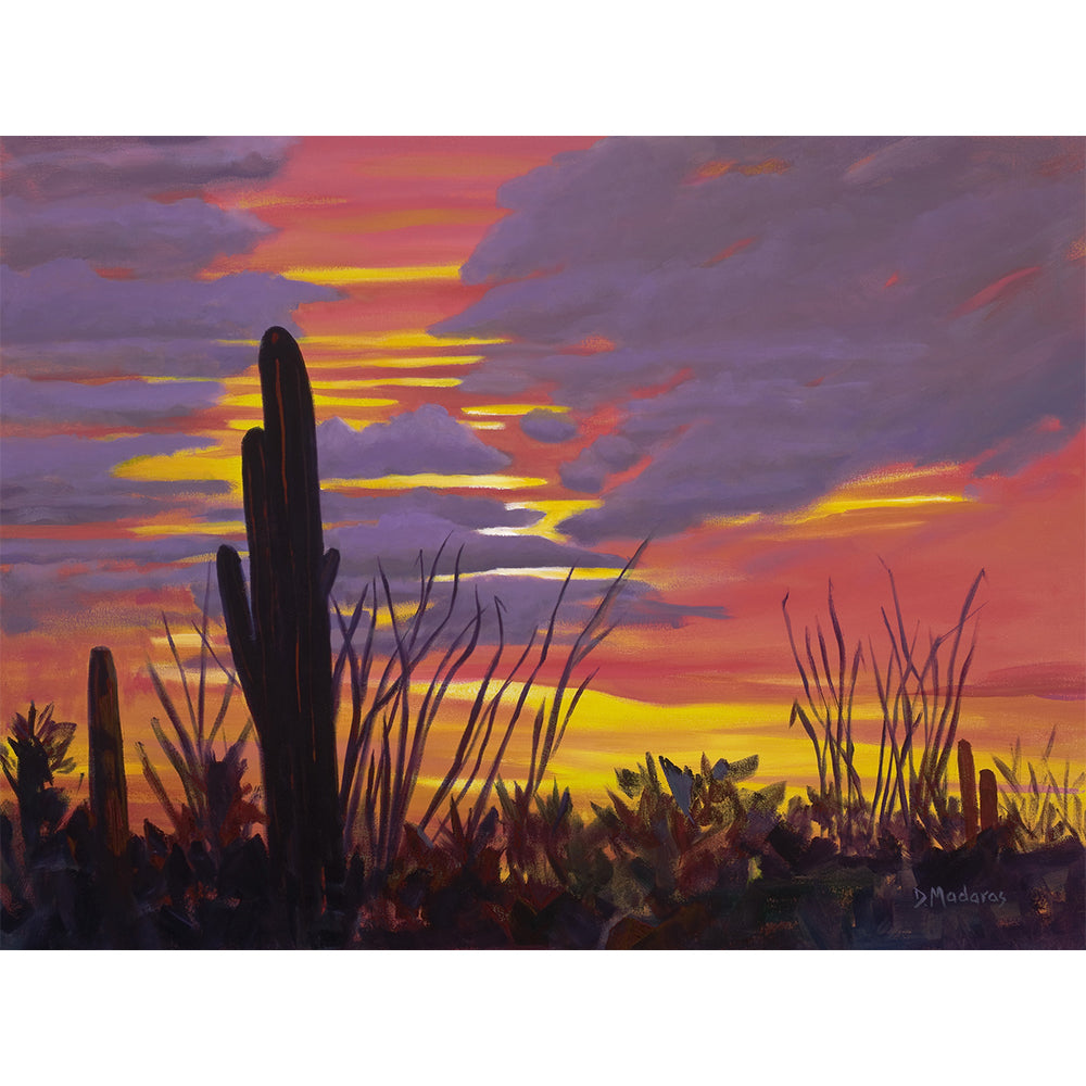 Sunset at White Stallion Ranch- Canvas