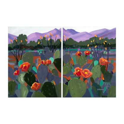 Twin Peaks- Canvas Diptych