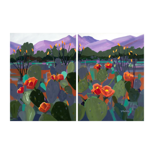 Twin Peaks- Canvas Diptych