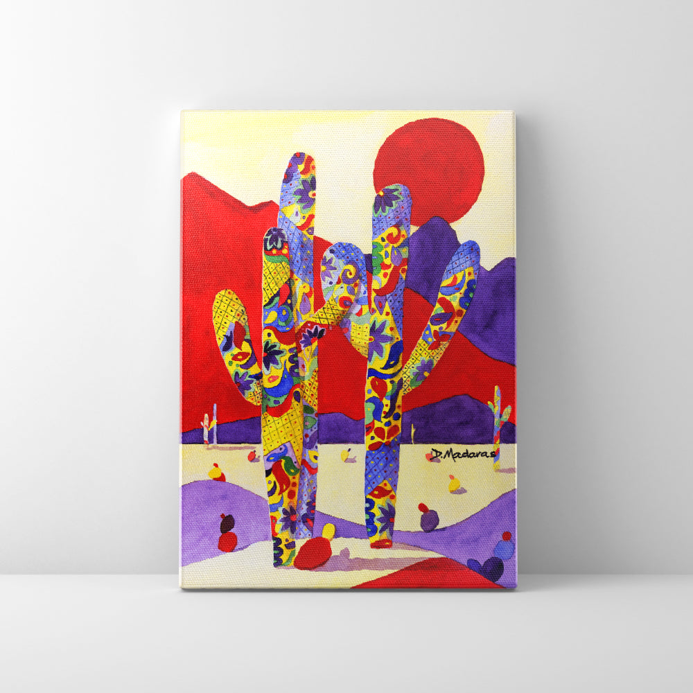 Talavera Saguaro- Canvas