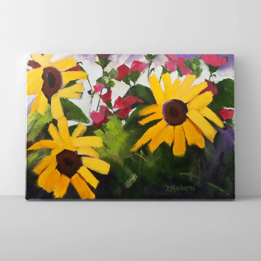 Three Sunflowers- Canvas