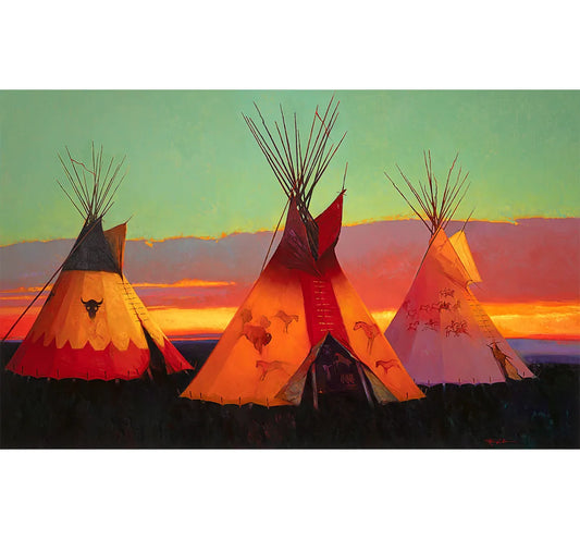Tres Buhos by Tom Gilleon - Limited Edition Giclée