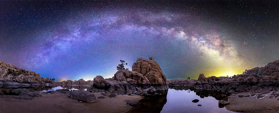 Watson Lake Panorama by Ray Del Muro