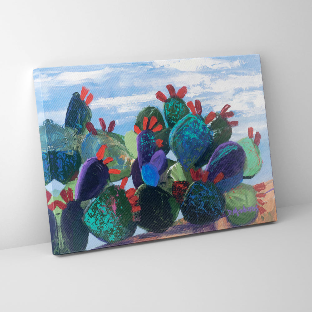 Wall of Prickly Pear- Canvas