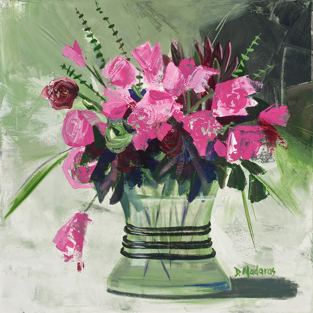 Blue Roses Western Western Roses- Canvas – Madaras Gallery
