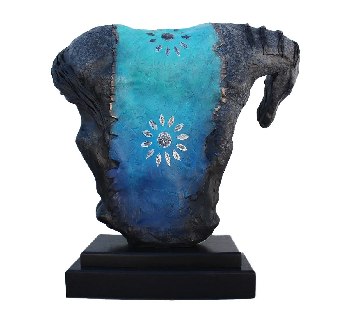 Wild One (Blue)  Bronze Sculpture by Ray Tigerman