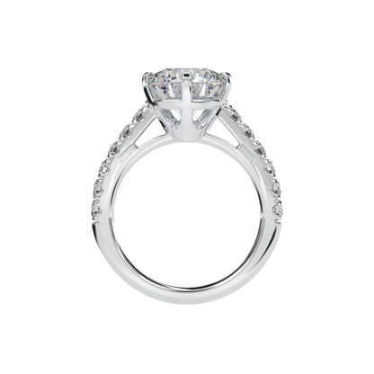 *NEW COUTURE COLLECTION Sterling Silver Solitaire Round Couture 6 Prong 10mm Ring by Bling