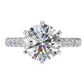 *NEW COUTURE COLLECTION Sterling Silver Solitaire Round Couture 6 Prong 10mm Ring by Bling