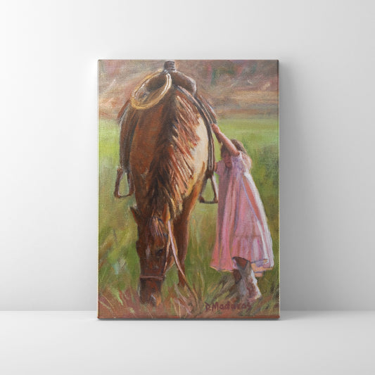 A Leg Up- Canvas