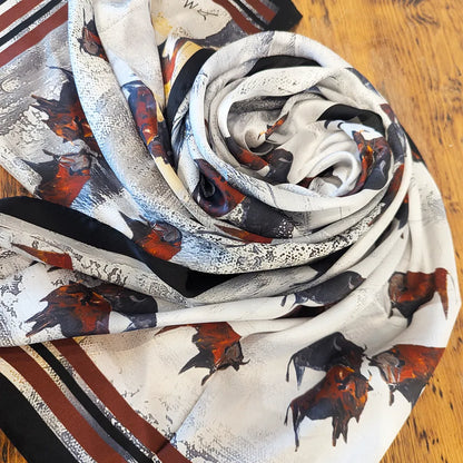 Bison - Silk Scarf/Purse Bundle