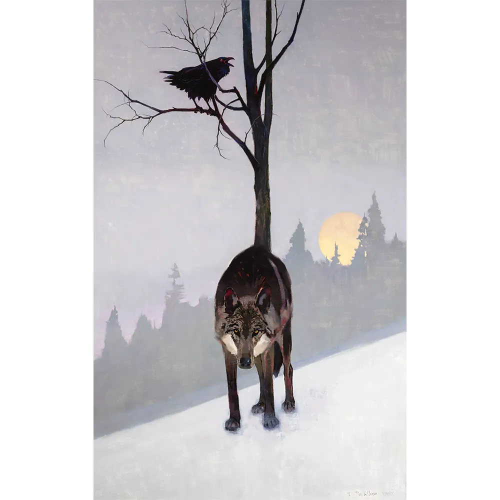 Black Wolf by Tom Gilleon - Limited Edition Giclée