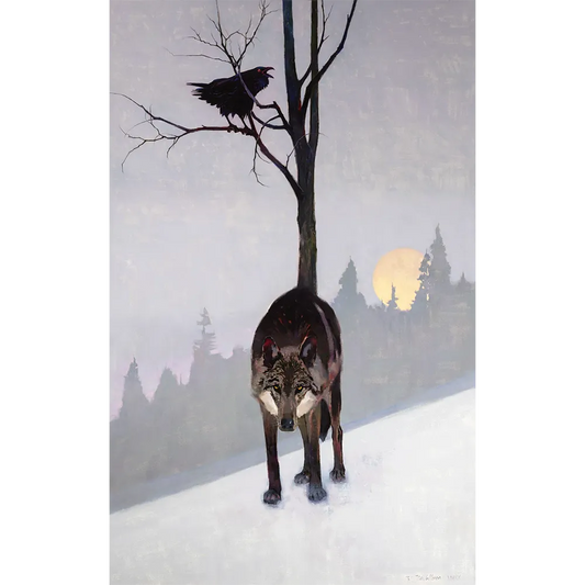 Black Wolf by Tom Gilleon - Limited Edition Giclée