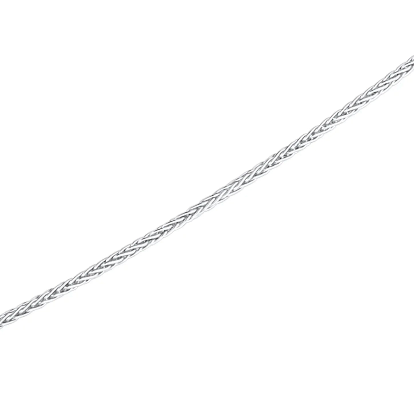 Sterling Fancy Light Yellow Asscher Cut Pendant on 18" Sterling Silver 1.1mm Round Wheat Chain by Bling