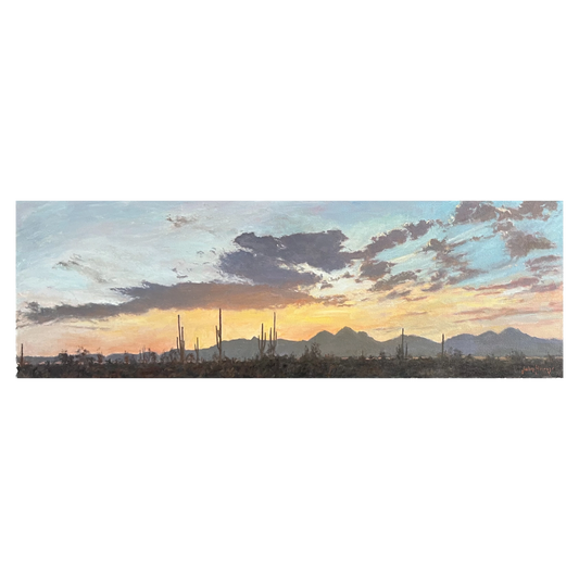Desert Sunset Drama by John Horejs