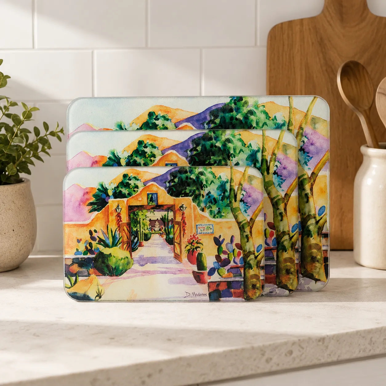 Hacienda Gate 2 - Glass Cutting Board