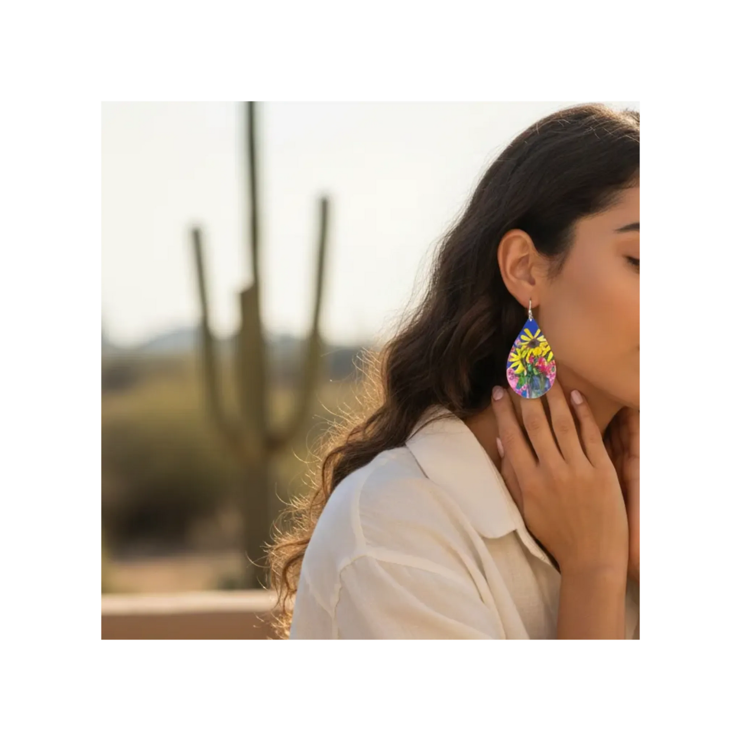 Joy in Bloom - Wood Earrings by Madaras