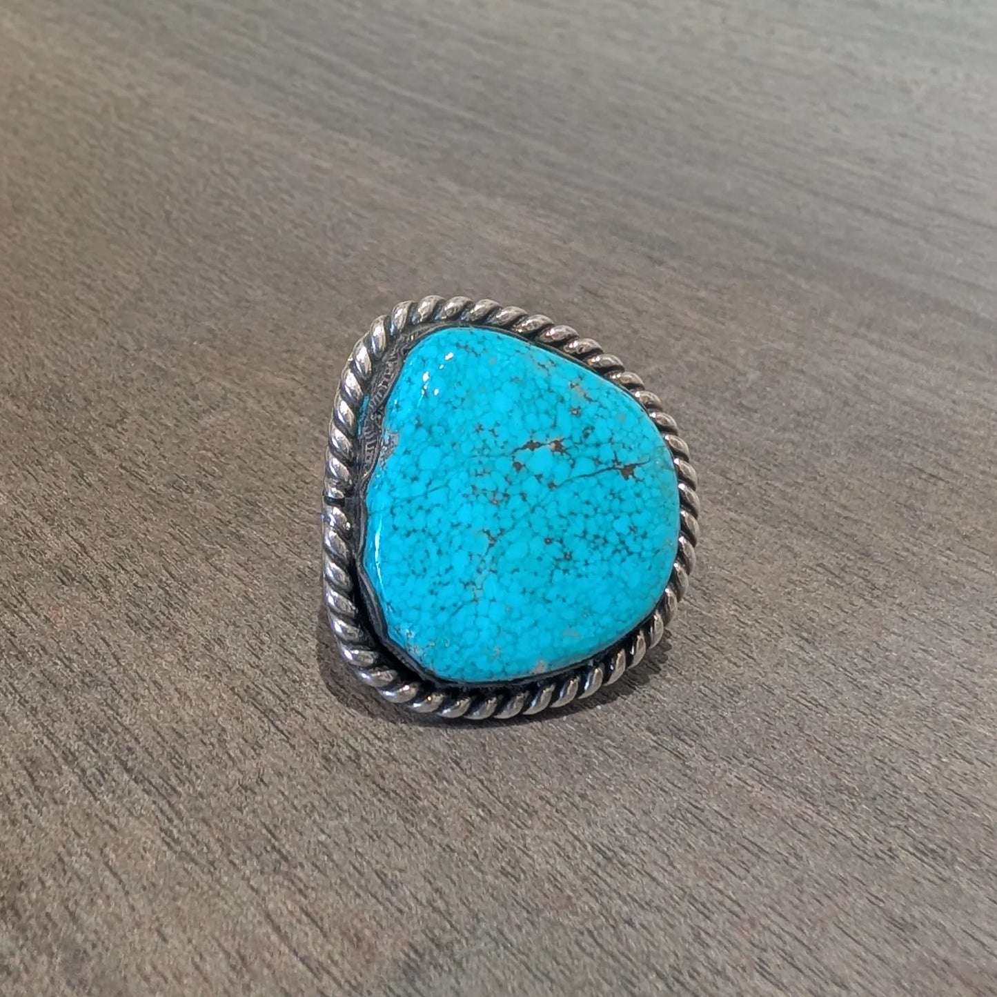Vintage Large Powder Blue Ring size 10.75