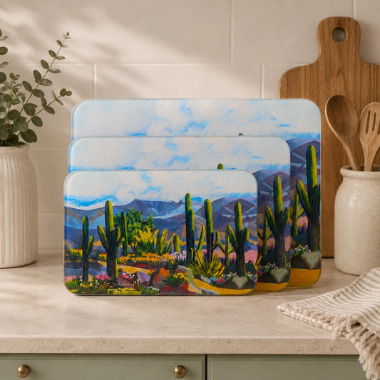 Mountain Trek - Glass Cutting Board