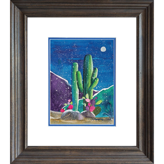 Night Sky and Snow by Diana Madaras - 9x12 Original Watercolor