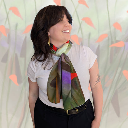 Ocotillo- 100% Silk Scarf