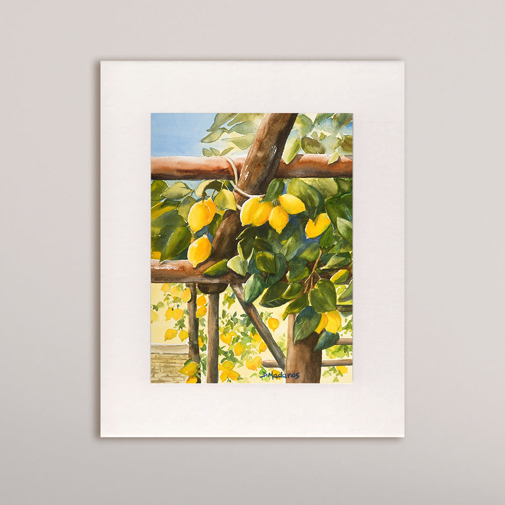 Land of Lemons - Matted Print