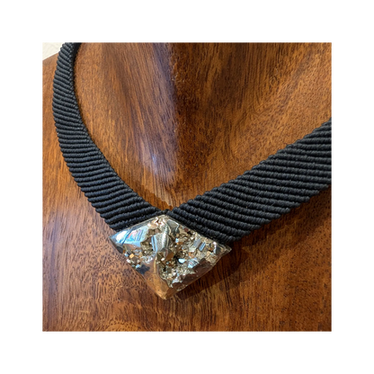 Large Pyrite Necklace by Adriana Socol
