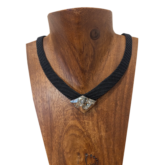 Large Pyrite Necklace by Adriana Socol