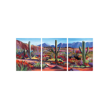 Along the Red Mile - Canvas Triptych
