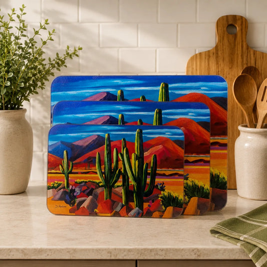 Red Mile 4 - Glass Cutting Board