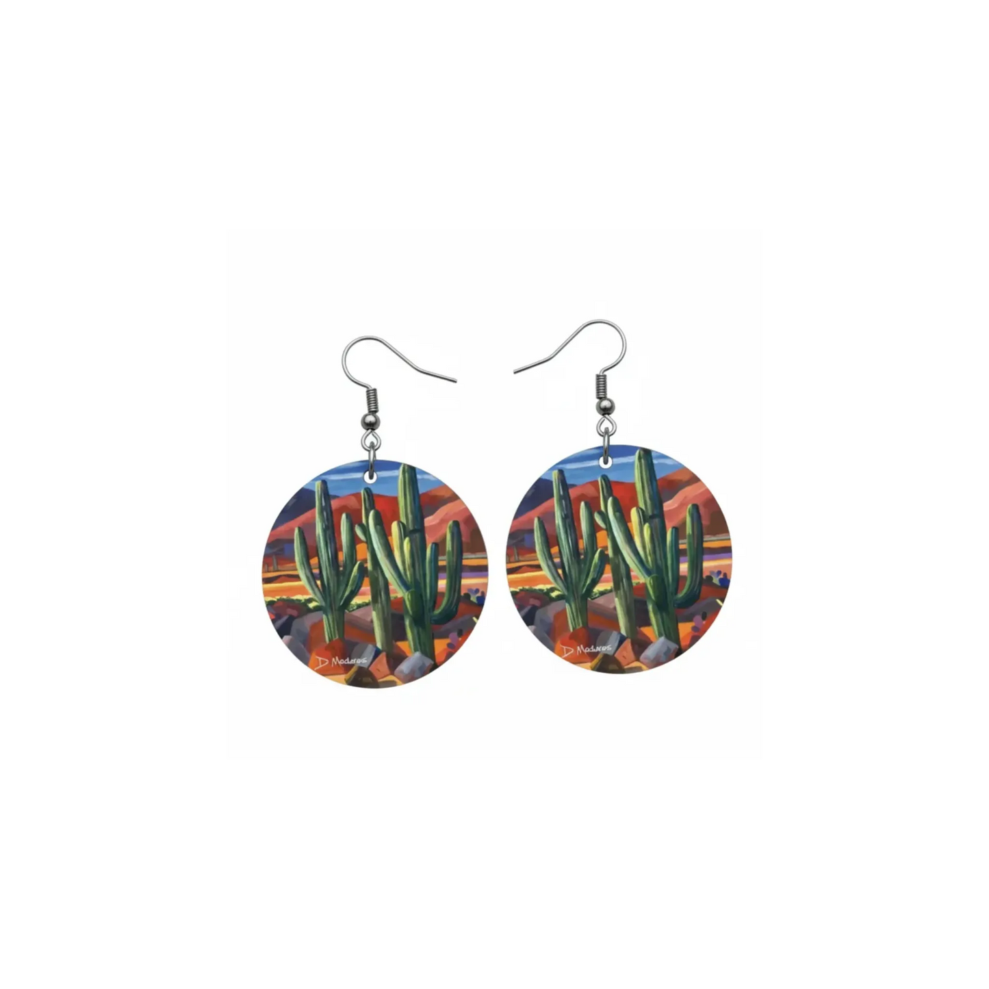 Red Mile 4 - Wood Earrings by Madaras