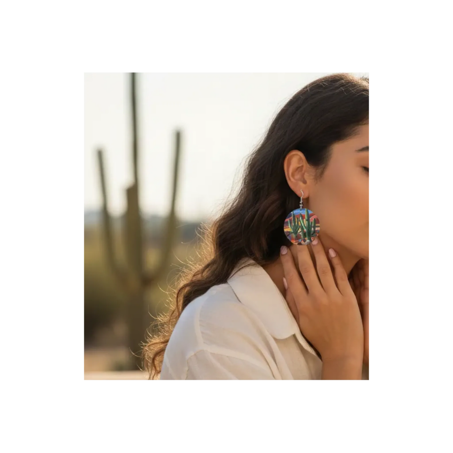 Red Mile 4 - Wood Earrings by Madaras