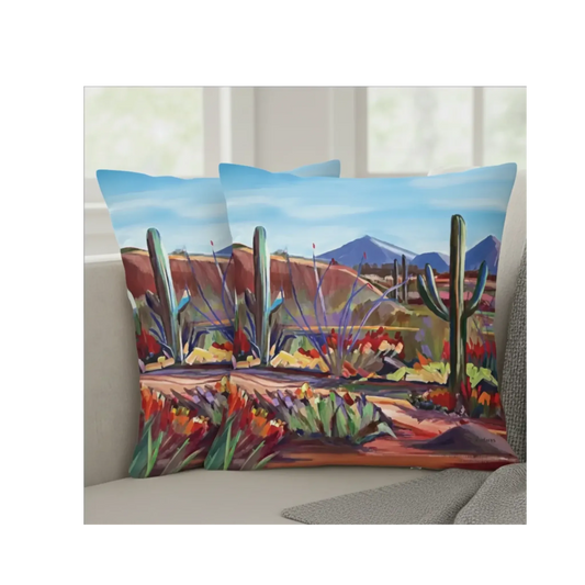 Along the Red Mile - Throw Pillow Set