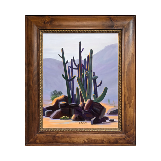 Saguaro Celebration by Diana Madaras - 24x30" Original Acrylic