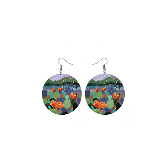 Third Peak - Wood Earrings by Madaras