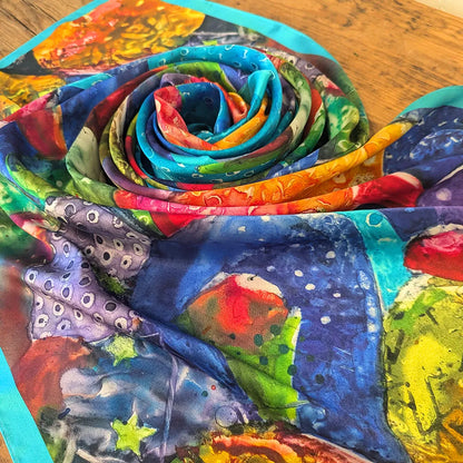 Tuna - Silk Scarf/Purse Bundle