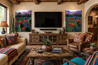 Twin Peaks- Canvas Diptych