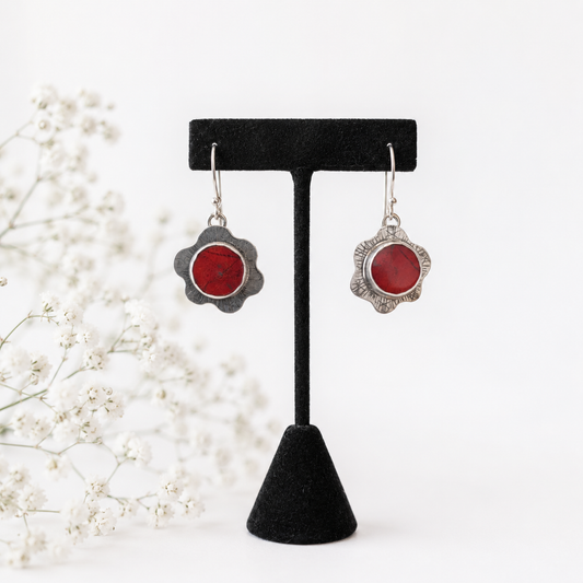 VS200 Earrings - Cuprite Sonoran Sunset Sterling