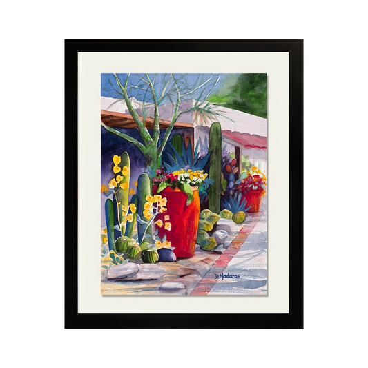 Watercolors Reimagined - Pots at the Hacienda