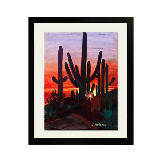 Watercolors Reimagined - Sunset at Dove Mountain