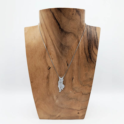 Wildcat Necklace -Sterling Silver Moissanite by Madaras