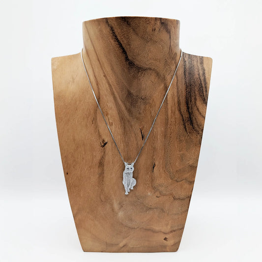 Wildcat Necklace -Sterling Silver Moissanite by Madaras