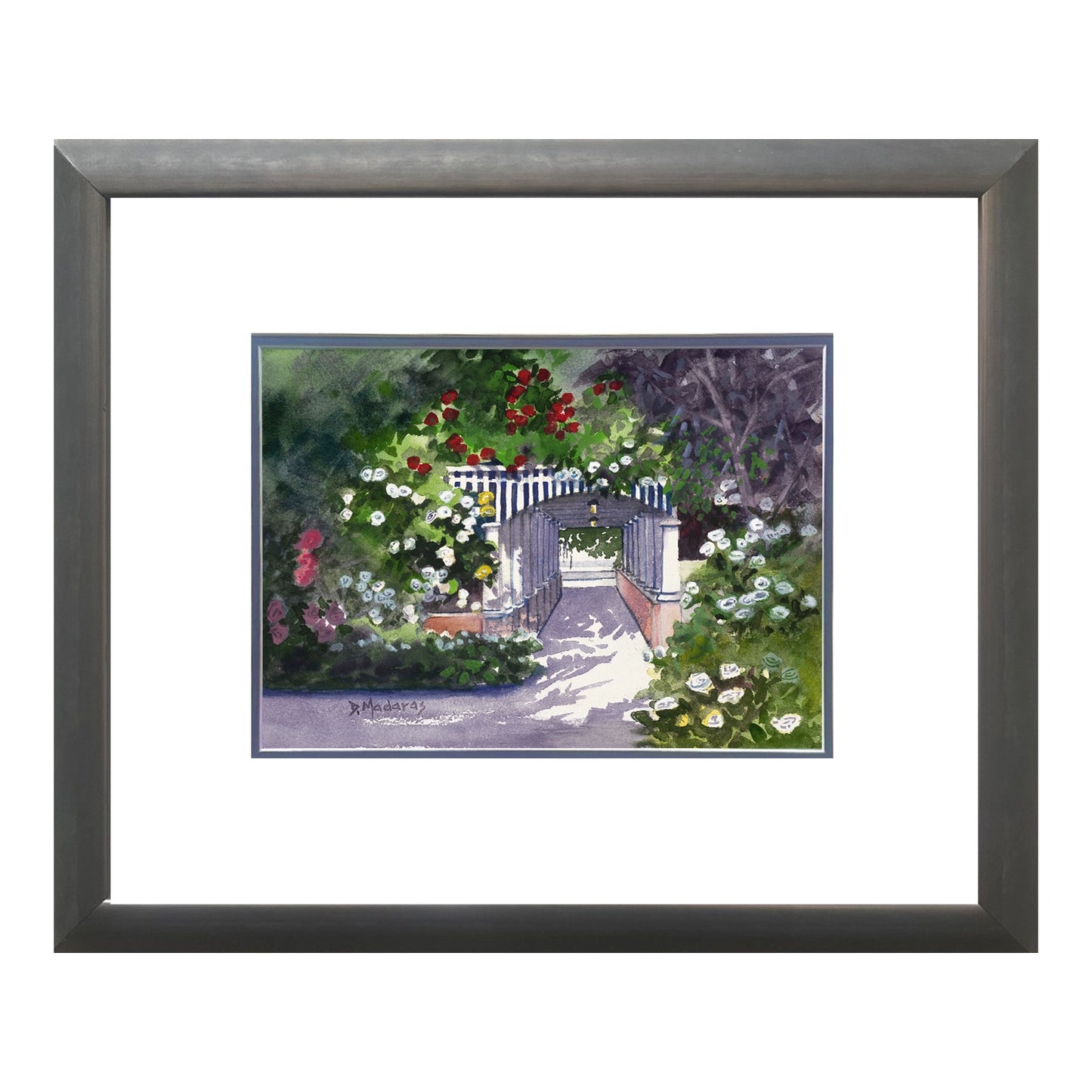 Willow Spring Breezeway by Diana Madaras - 9x12" Original Watercolor