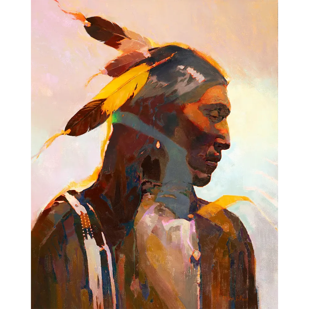 Yellow Feather by Tom Gilleon - Limited Edition Giclée