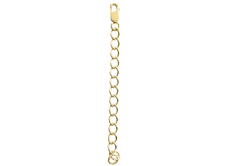 18 KGP Cable Chain Necklace Extension, 2.5" by Bling